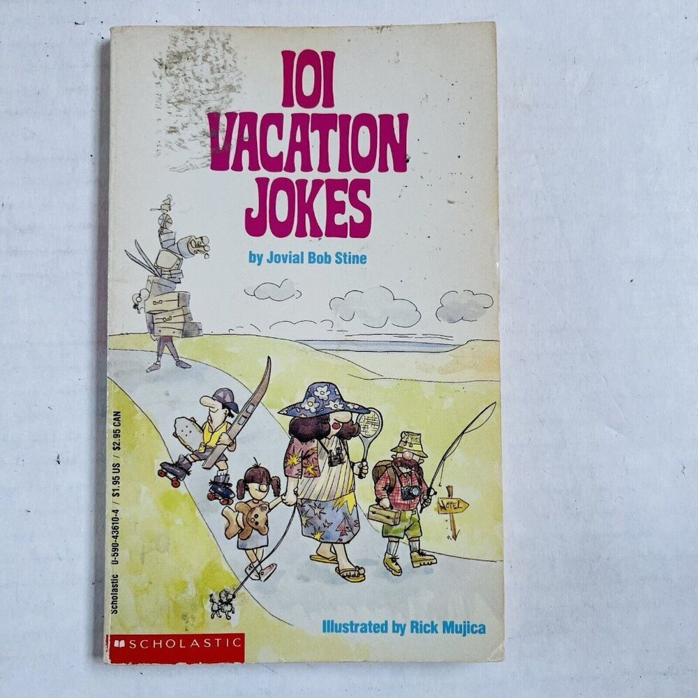 101 Vacation Jokes by Jovial Bob Stine 1990 Paperback Scholastic Book Vintage